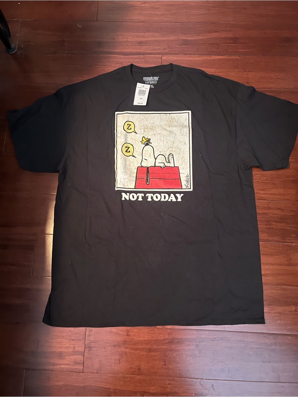 Snoopy 'Not Today' Graphic Tee - Black